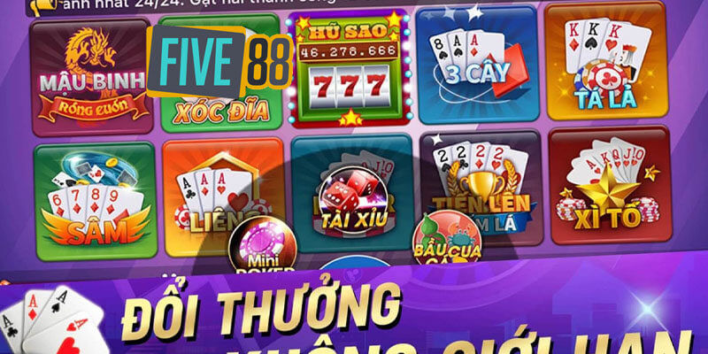 Các loại game bài trên Five88